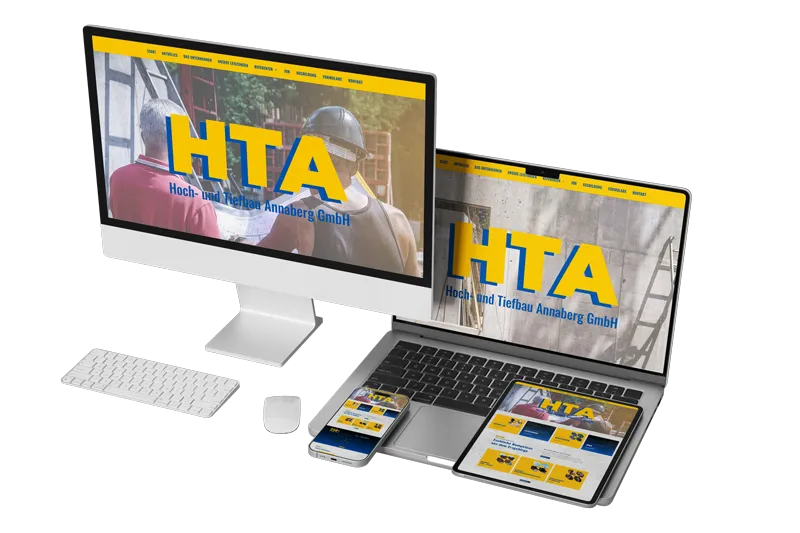 neue barrierefreie Webseite für HTA Hoch- und Tiefbau Annaberg GmbH aus Annaberg-Buchholz