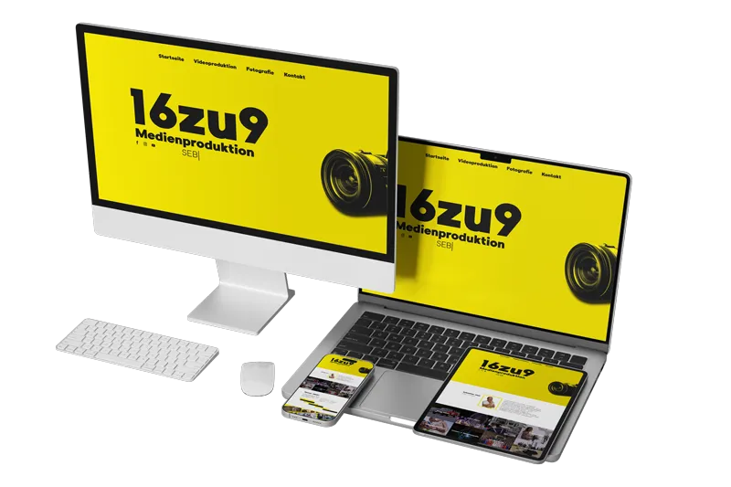 neue barrierefreie Webseite für 16zu9 Medienproduktion Fotograf Sebastian Paul aus Annaberg-Buchholz